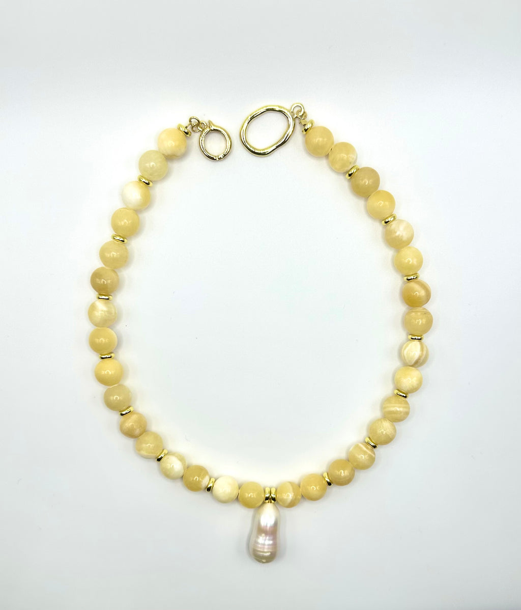 Fiona Beaded Charm Necklace