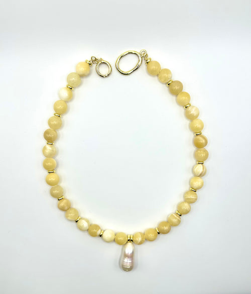 Fiona Beaded Charm Necklace