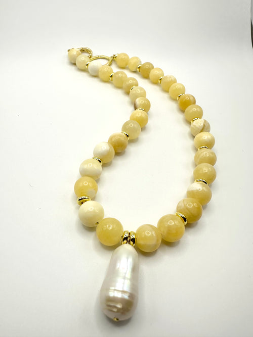 Fiona Beaded Charm Necklace