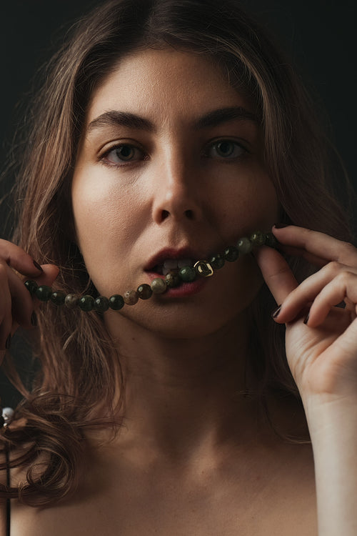 Betty Necklace - Botanical Green
