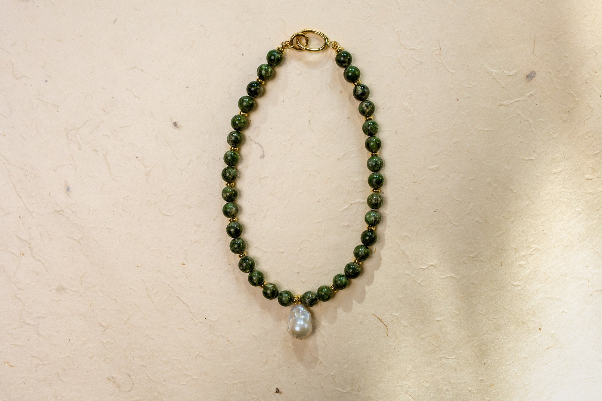 Maeve Pendant Necklace - Forest Green