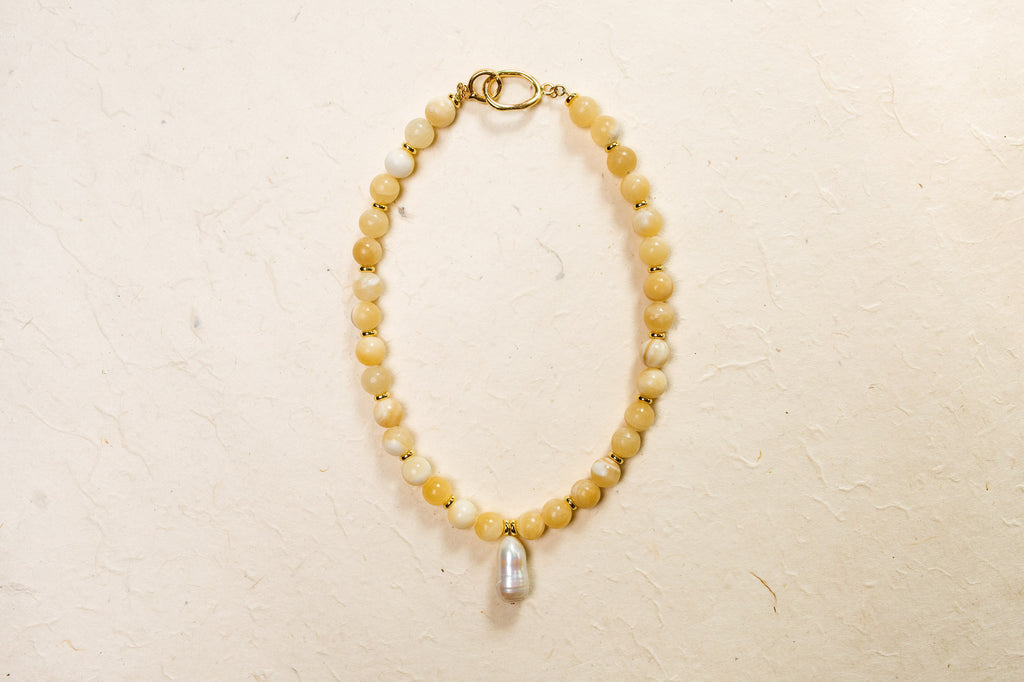 Maeve Pendant Necklace - Butter Yellow