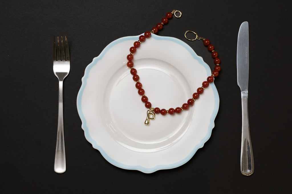 Margot Charm Necklace - Cherry